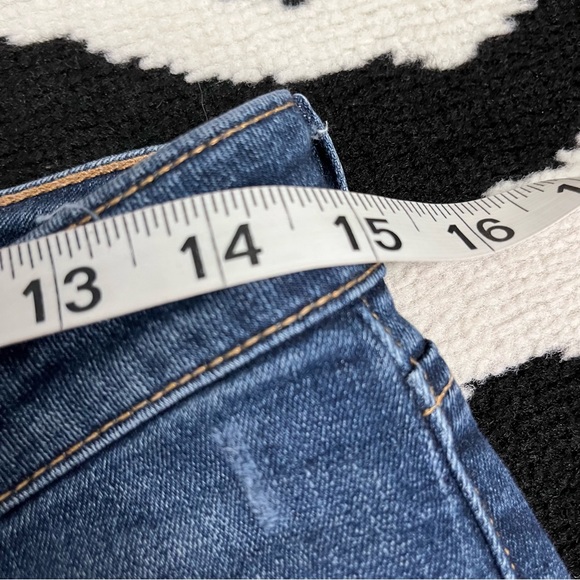 HUDSON Bacara Crop Straight Cuffed Denim Jeans Med Wash Size 28 - Picture 5 of 9